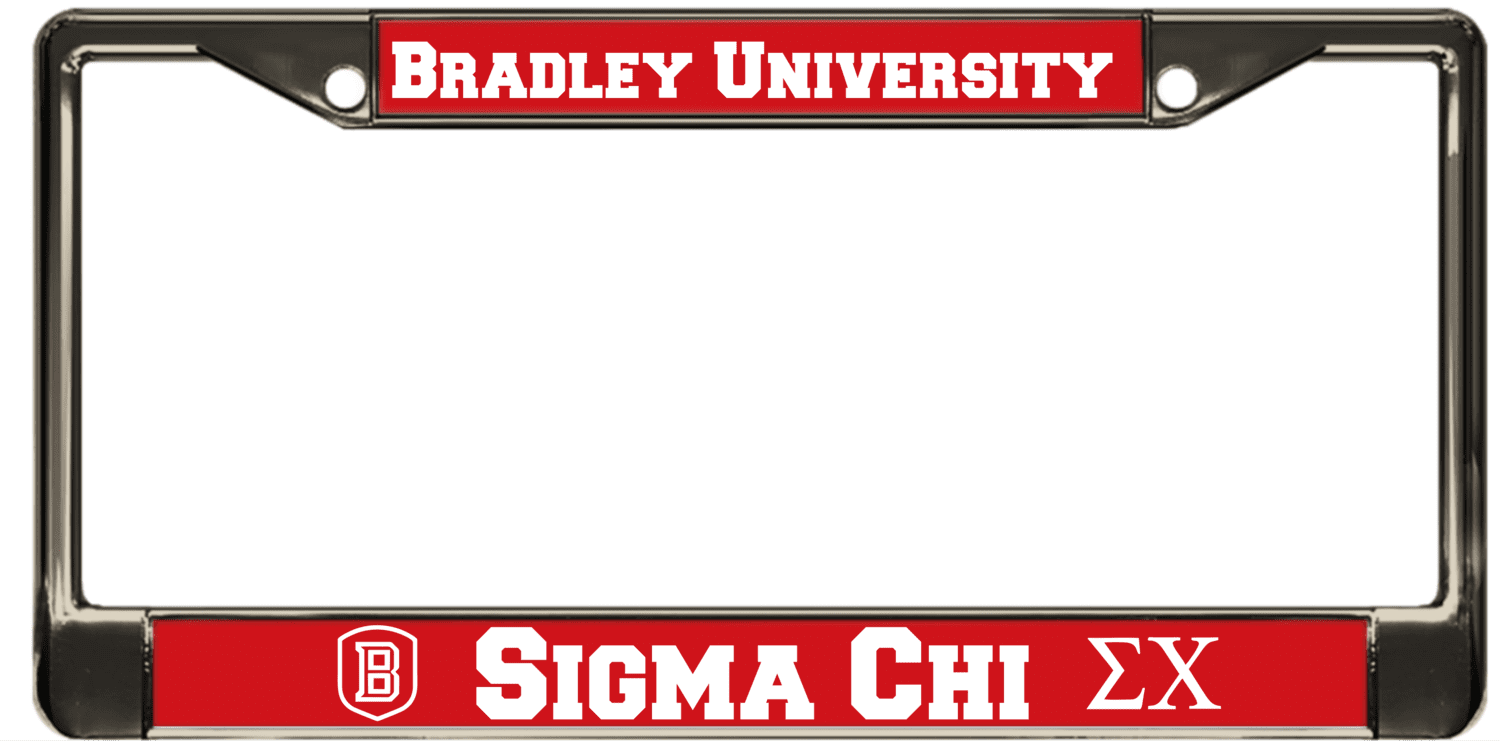 Bradley University - Metal License Plate Frame